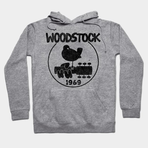 WoodStock 1969 Hoodie by H Black Ink